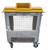 Контейнер сетчатый оцинкованный с пластиковой крышкой 1100 л ТБО РСО